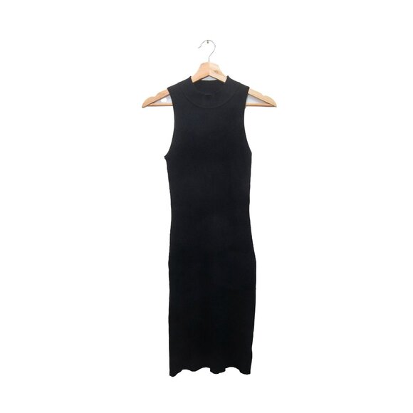 House of Harlow 1960 Sleeveless Ribbed Mock Neck Midi Dress - Picture 2 of 7
